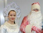 Пассажиров авиакомпании ORENAIR поздравили Дед Мороз и Снегурочка!